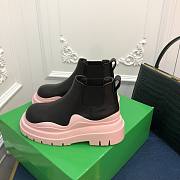 Bottega Veneta Short Boots in Black/ Pink - 2