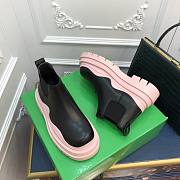 Bottega Veneta Short Boots in Black/ Pink - 6
