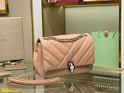 Bvlgari Serpenti Cabochon Leather Shoulder Bag Beige - 4