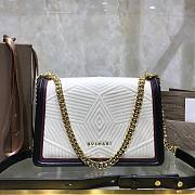 Bvlgari handbag serpenti diamond blast white bag - 3