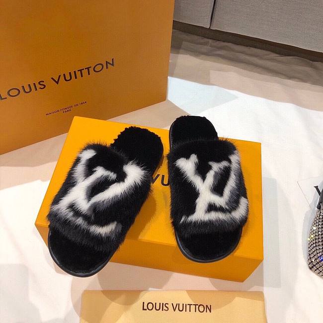 LV Slippers black - 1