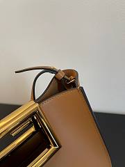 Fendi Way small leather tote brown - 4