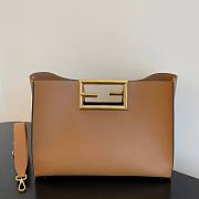 Fendi Way large leather tote brown - 6