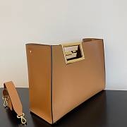 Fendi Way large leather tote brown - 5