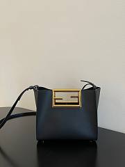 Fendi Way small leather tote black - 6