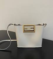 Fendi Way small leather tote white - 1