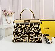 Fendi Peekaboo Iseeyou yellow  tote bag - 3