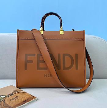 Fendi Sunshine Medium Brown Tote Bag