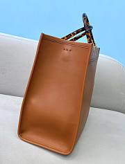 Fendi Sunshine Medium Brown Tote Bag - 4