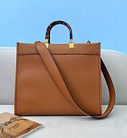 Fendi Sunshine Medium Brown Tote Bag - 3