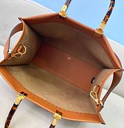Fendi Sunshine Medium Brown Tote Bag - 2