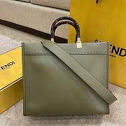 Fendi Sunshine Medium Green Tote Bag - 3