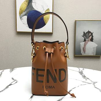 Fendi MON TRESOR brown FF leather bag