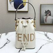 Fendi MON TRESOR white FF leather bag - 1