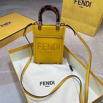 Fendi mini tote bag in yellow