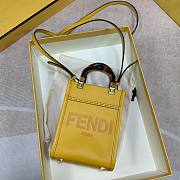 Fendi mini tote bag in yellow - 5