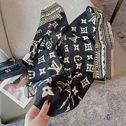 Louis Vuitton scarf black/ gray/ blue - 3