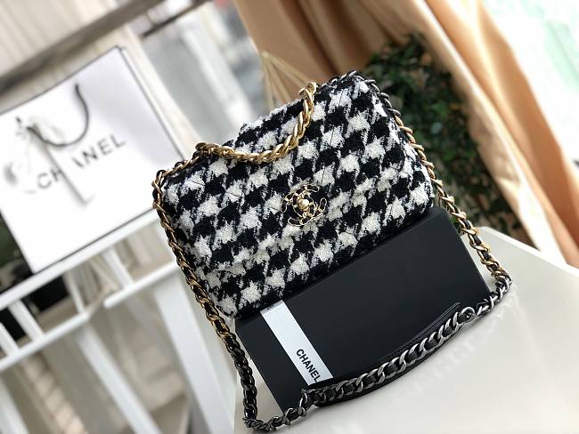 Chanel 19 Tweed Flap Bag 26cm - 1