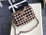 Chanel 19 Tweed Flap Bag Nude Pink 26cm - 3