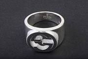 gucci silver men ring - 2