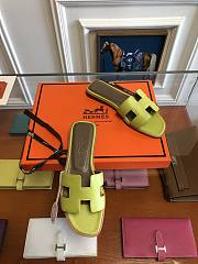 Hermes slippers Green - 6