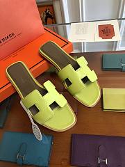 Hermes slippers Green - 5