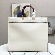 Fendi sunshine tote bag white 41cm - 5