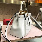 Fendi Peekaboo Pocket White Bag - 3