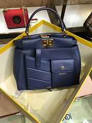 Fendi Peekaboo Pocket Blue Bag - 2