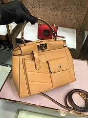 Fendi Peekaboo Pocket Yellow Bag - 6