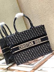 Dior book tote black line bag 36cm - 6