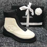 Chanel boots black / white  - 5