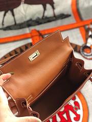 Hermes Kelly Danse Brown 22cm - 5