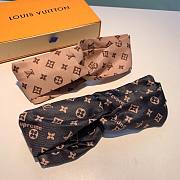 LV headband brown/ black  - 1