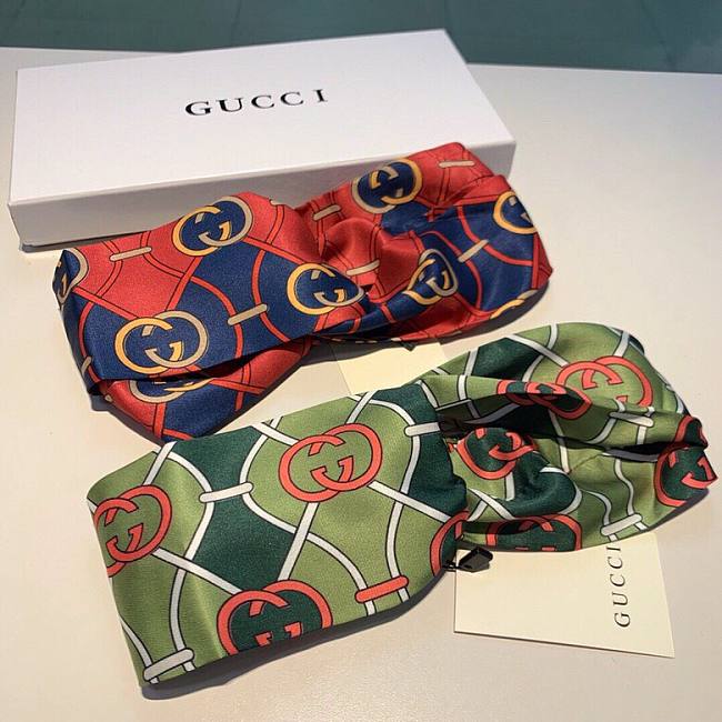 Gucci headband red/ brown - 1