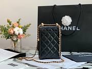 Chanel Quilted Lambskin Phone Holder with Chain - 6