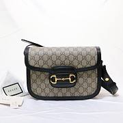 Gucci 1955 Horsebit Black Shoulder Bag - 1