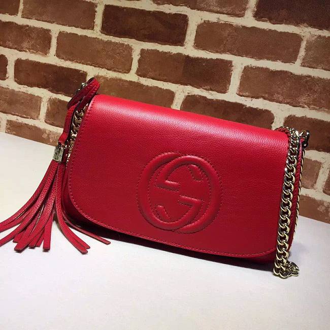 Gucci Interlocking GG Red Leather - 1