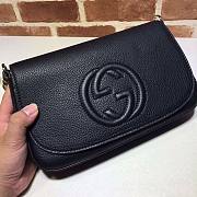 Gucci Interlocking GG Black Leather - 3