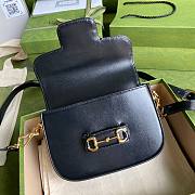 Gucci Horsebit 1955 mini black bag - 3