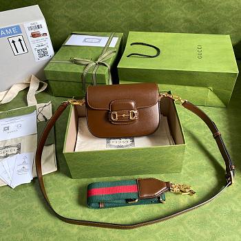 Gucci Horsebit 1955 mini brown bag