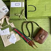 Gucci Horsebit 1955 mini brown bag - 4