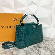 Louis Vuitton Blue Crocodile Capucines PM - 6