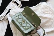 Chanel Fu vintage green flap bag  - 3