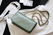 Chanel Fu vintage green flap bag  - 2