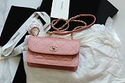 Chanel Fu vintage pink flap bag - 1