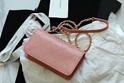 Chanel Fu vintage pink flap bag - 6