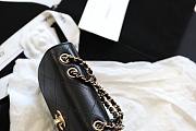 Chanel Fu vintage black flap bag - 5