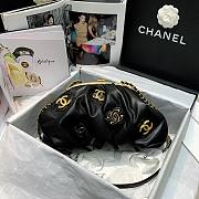 Chanel Lampskin Clutch Black AS2137  - 1