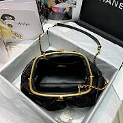 Chanel Lampskin Clutch Black AS2137  - 5